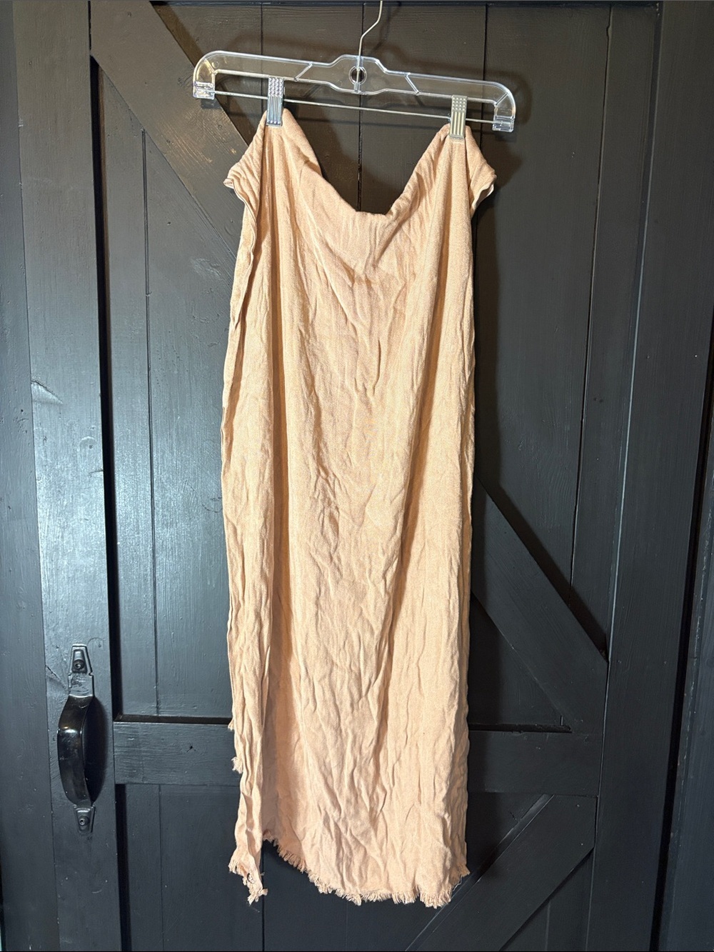 Calvin Klein Peach Lightweight Long Wrap